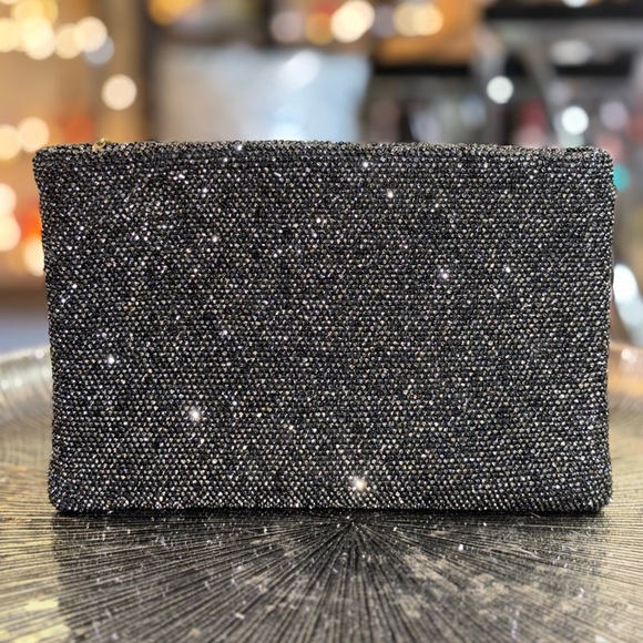 Vintage Handbags - VTG Sparkly Beaded Clutch Pouch